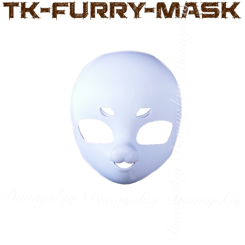 3D Printing Technology - Halloween Anime TK-mascarilla peluda Cosplay con