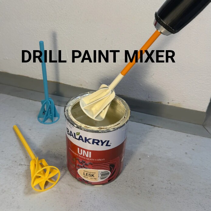3D Printing Epoxy Resin - Varilla mezcladora de pintura impresa en