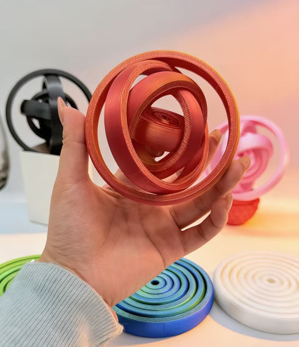 3D Printing Pla - Anillo Giratorio Impreso en 3D, Juguete