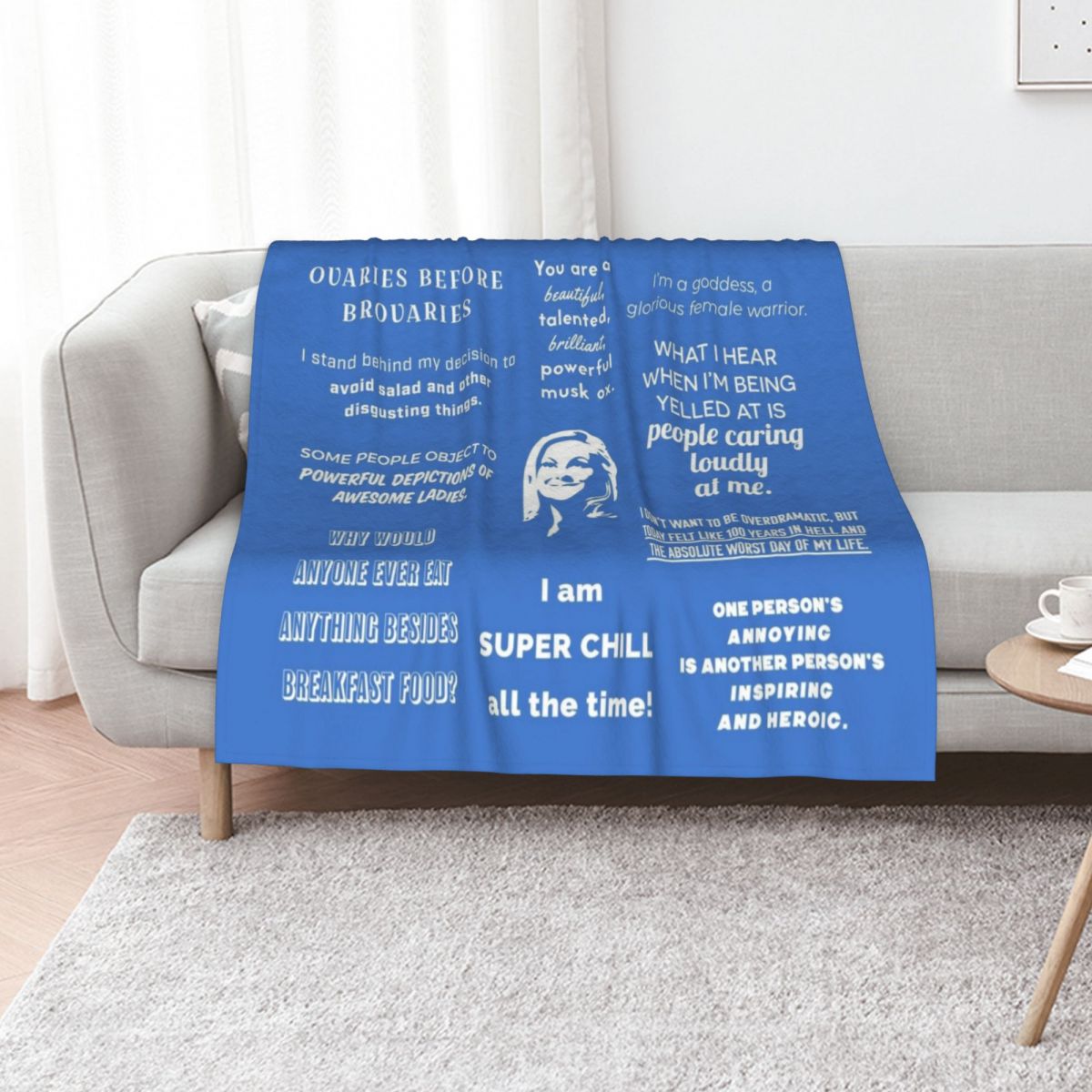 3D Printing Quote - Leslie Knope - Manta con frases,