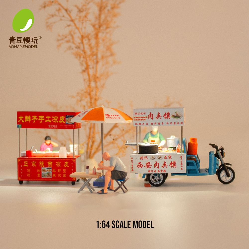 3D Printing Material - Maqueta de puesto de comida en