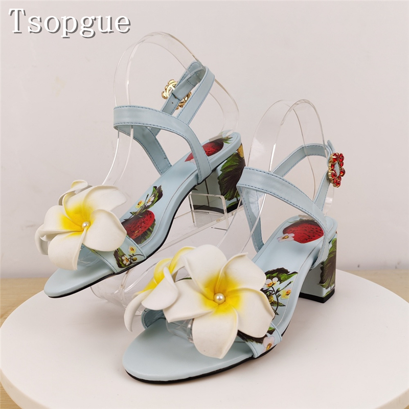 Sandalias de Tacón Grueso con  - 3D Printing Design Free reseña y precio