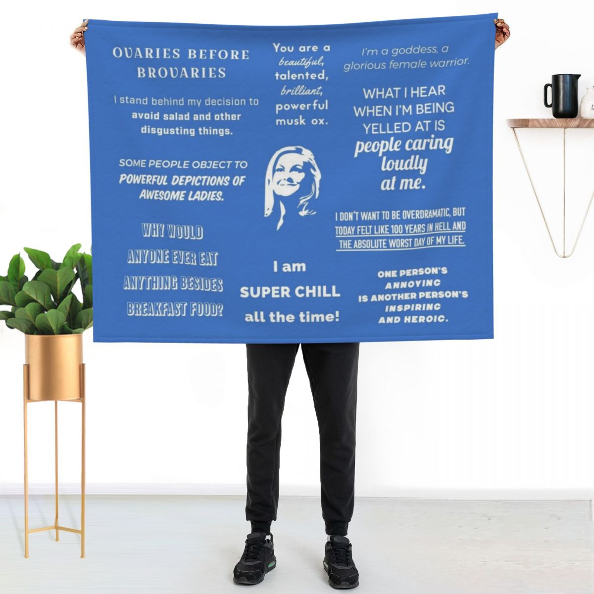 Leslie Knope - Manta con frase - 3D Printing Quote reseña y precio