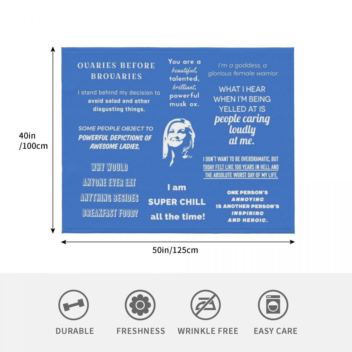 Leslie Knope - Manta con frase - 3D Printing Quote reseña y precio
