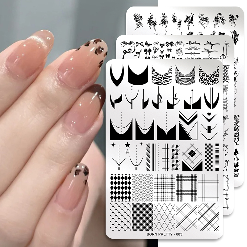 BORN PRETTY Hojas Flor Nail Ar - 3D Printing Stainless Steel reseña y precio