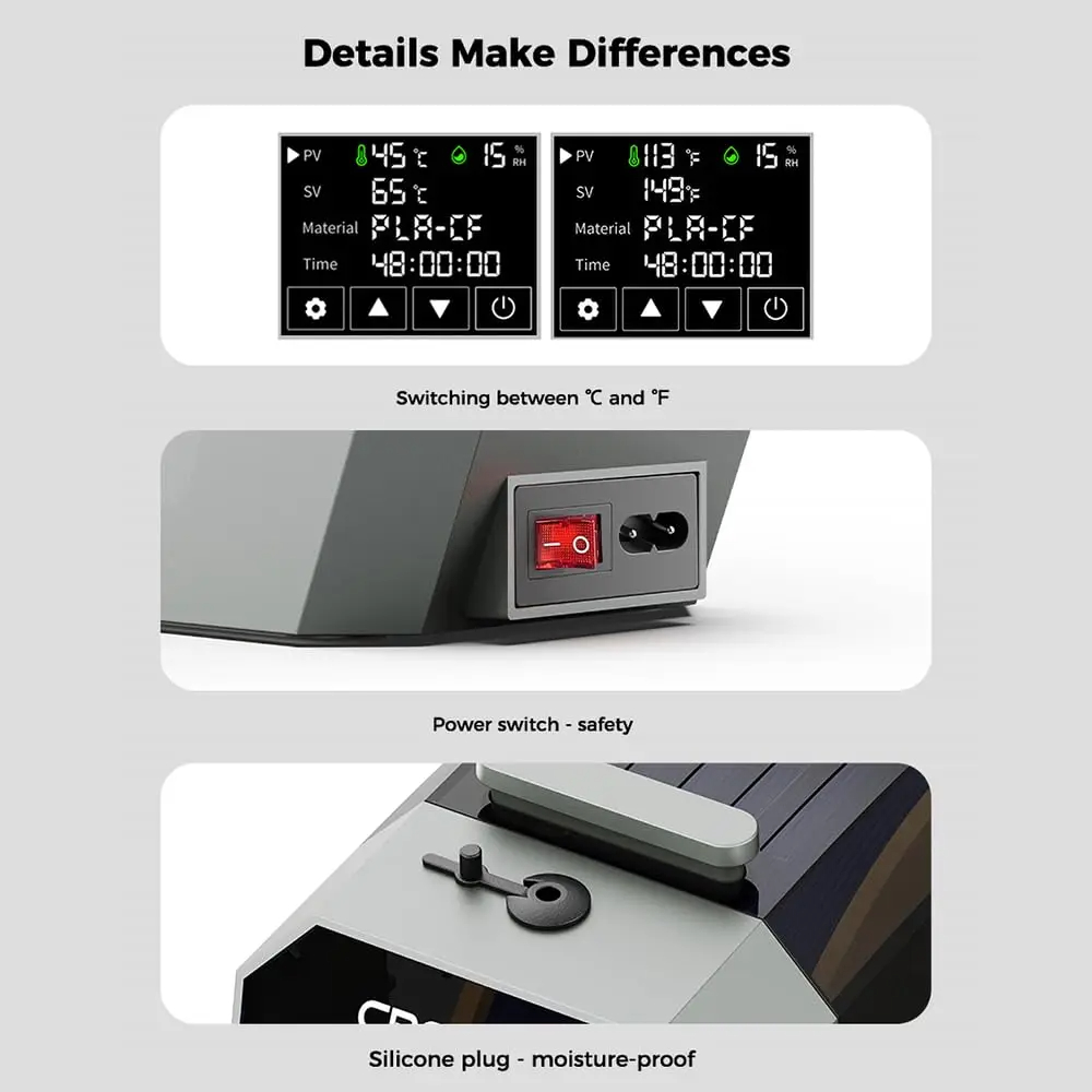 Secador de Filamento Creality  - 3D Printing Deck Box reseña y precio