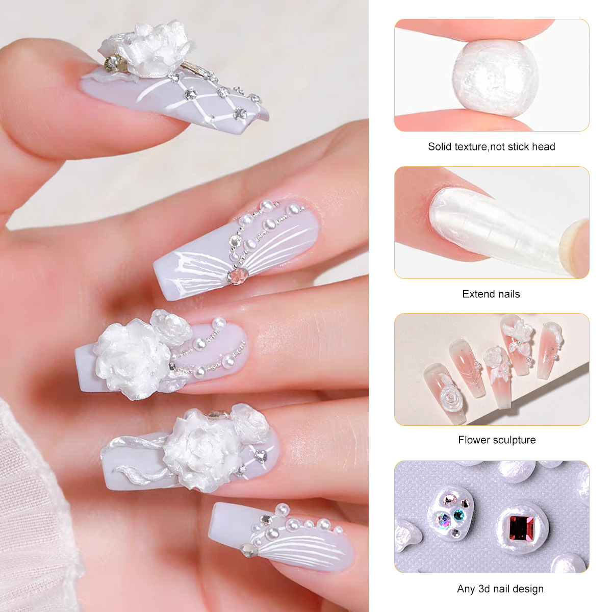 LIMEGIRL 3D perla tallado uñas - 3D Printing Epoxy Resin reseña y precio