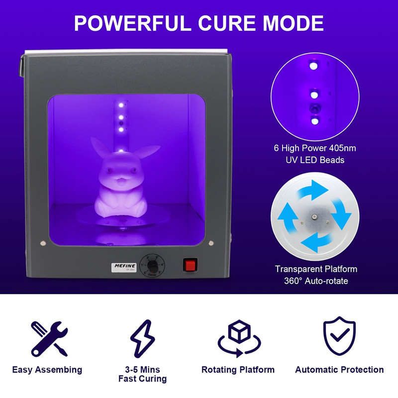 Caja de luz de curado de resin - 3D Printing Deck Box reseña y precio